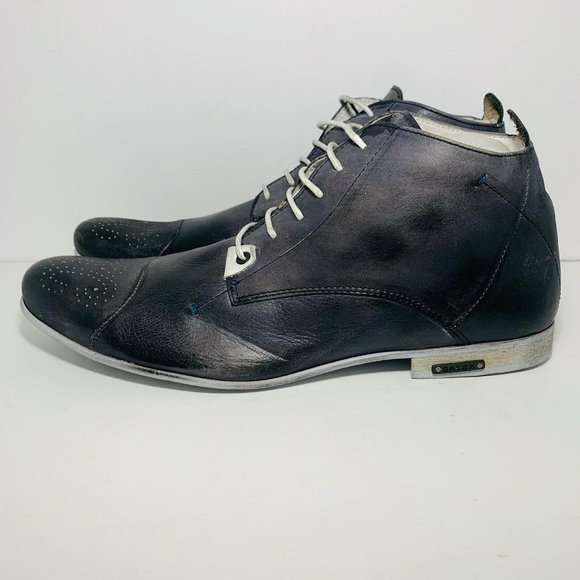 Salsa Jeans Mens Black Lace Up Chukka Boots Size 8 main image 12